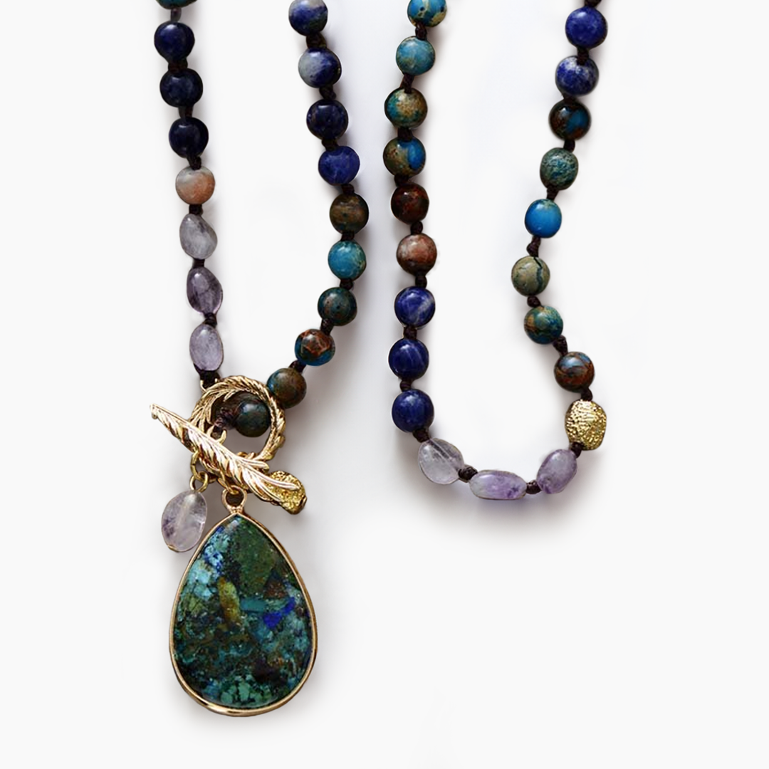 Genezende Amethist Druppel Hanger Ketting