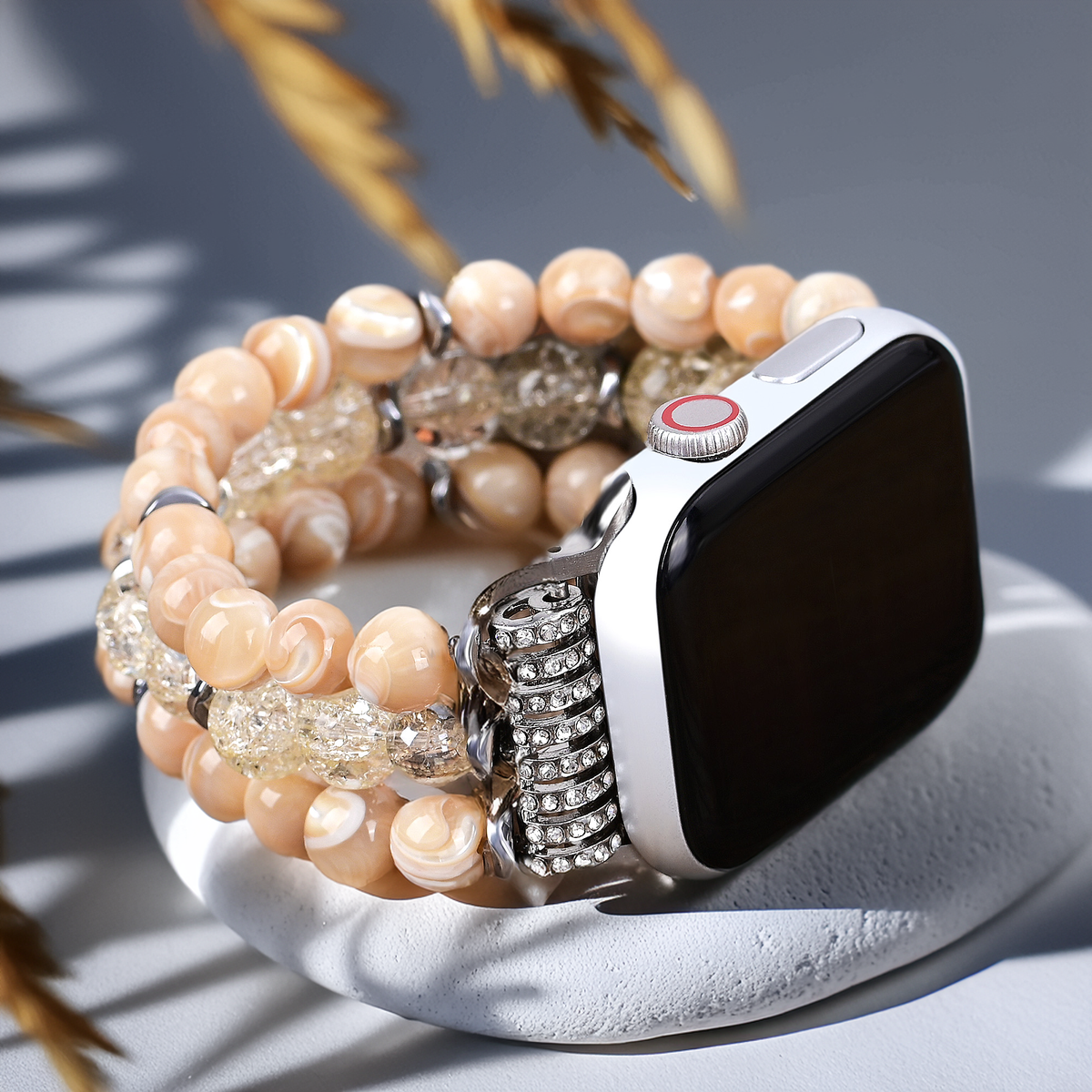 Honey Quartz Stretch Apple Watch-band