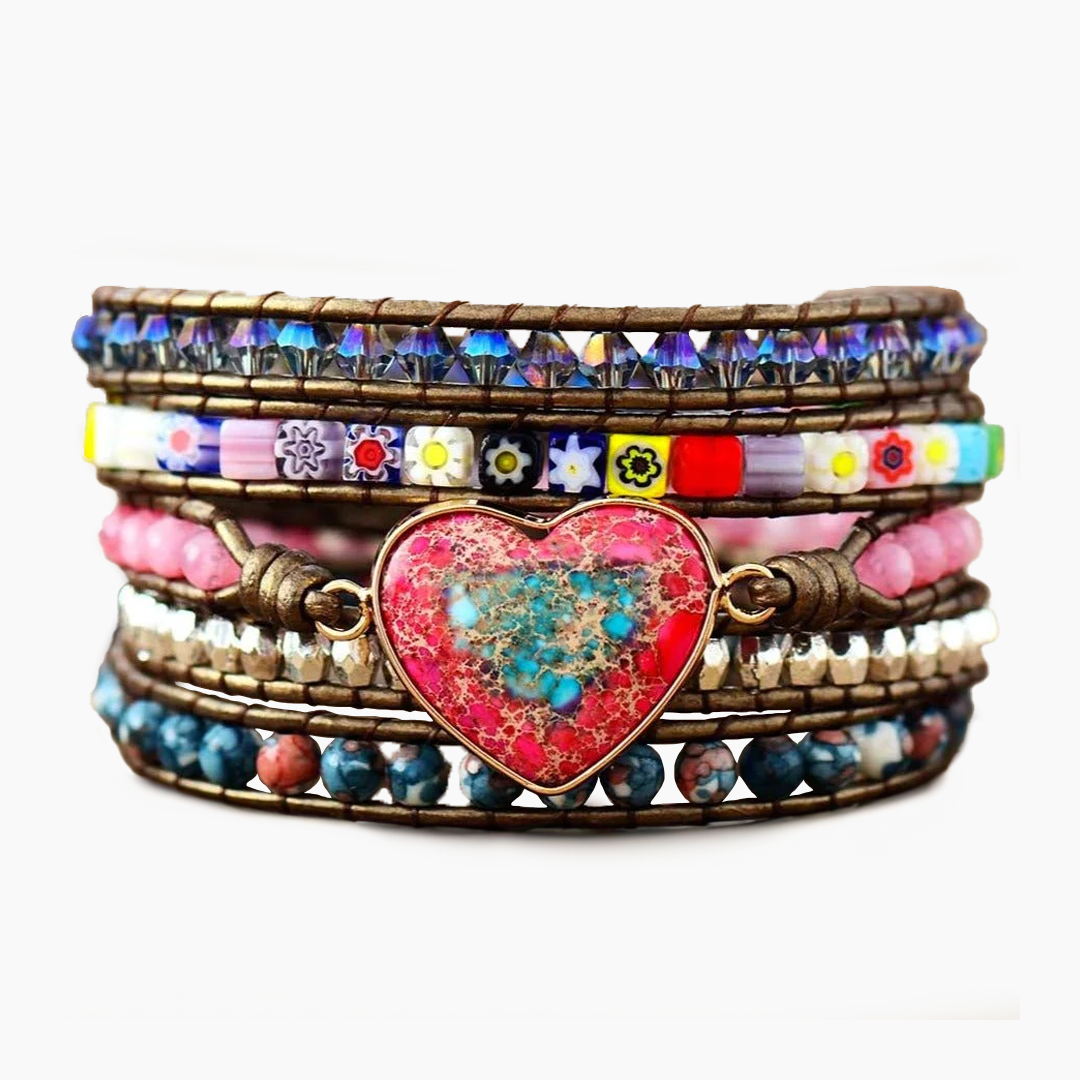 Love Warrior Beschermende Wikkelarmband