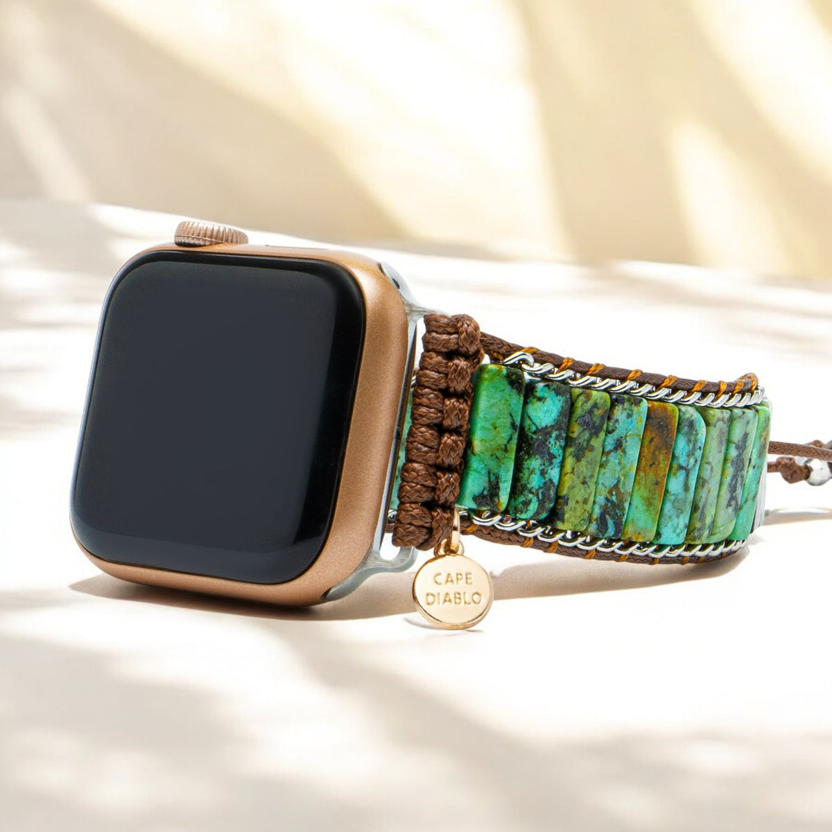 Heren Afrikaanse Turkooise Apple Watch Band