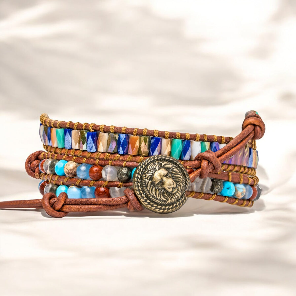 Turkooise Leeuwin Energie Armband
