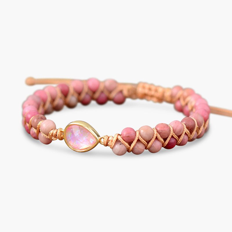 Healing Rhodonite & Jasper Bracelet - Cape Diablo