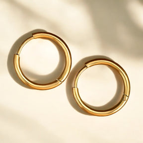 Gleam Gouden Hoepel Oorbellen