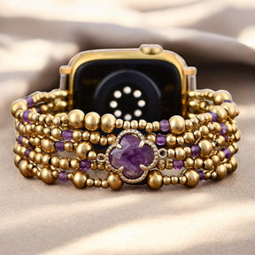 Imperial Amethyst Beschermende Stretch Apple Watch Band