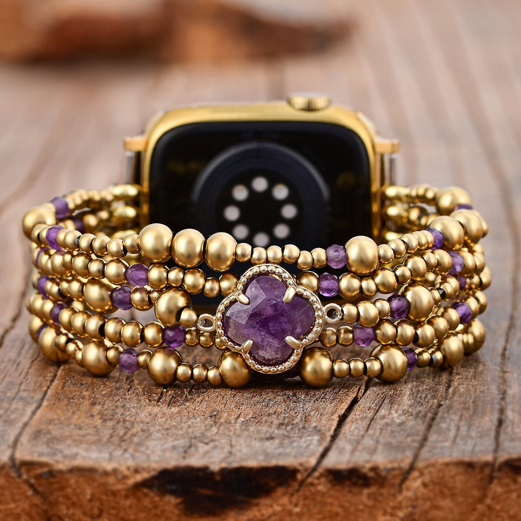 Imperial Amethyst Bescherming Stretch Apple Watch Band