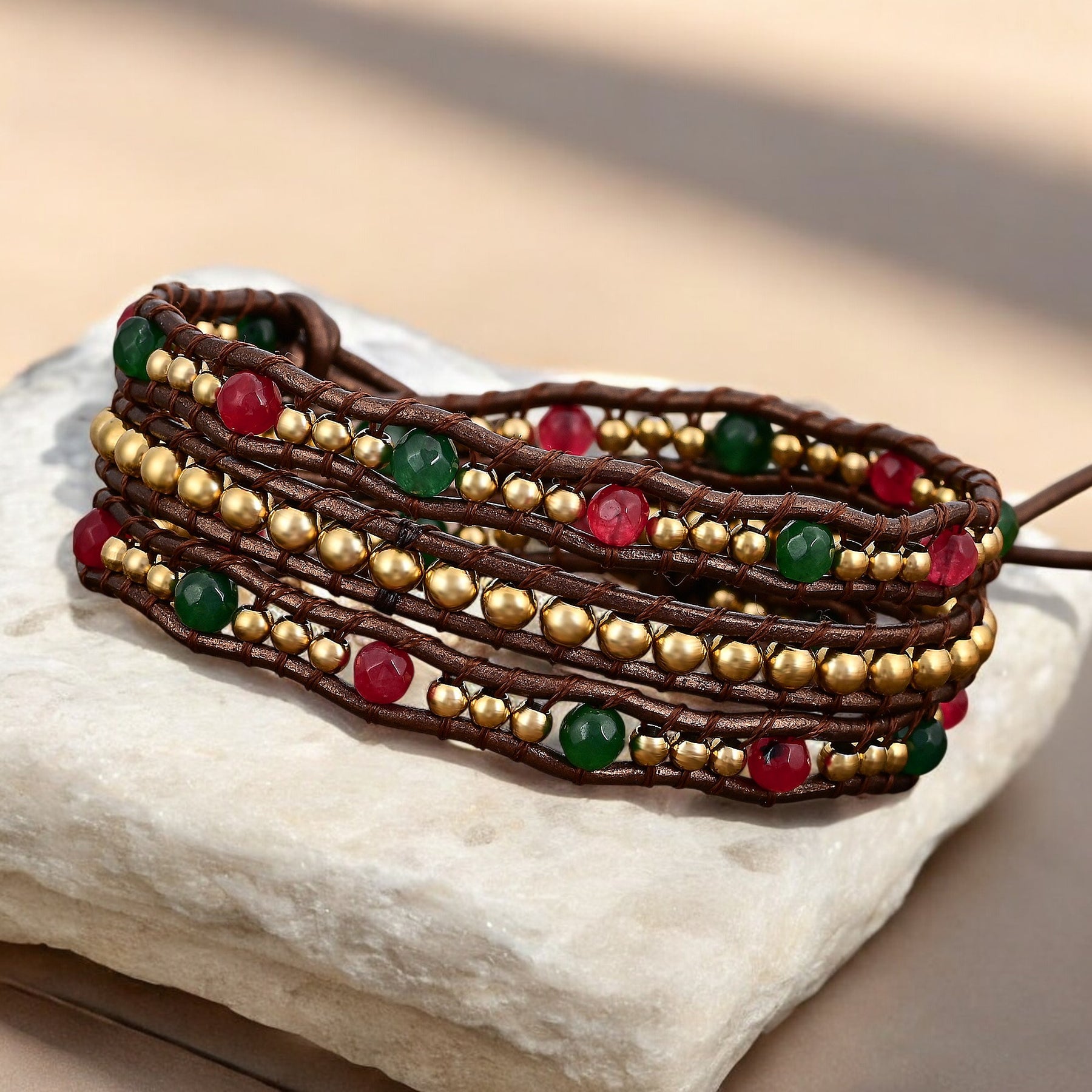 Vrolijk Kerstfeest Hart Wikkel Armband
