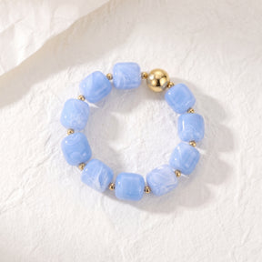 Hemelsblauwe chunky armband
