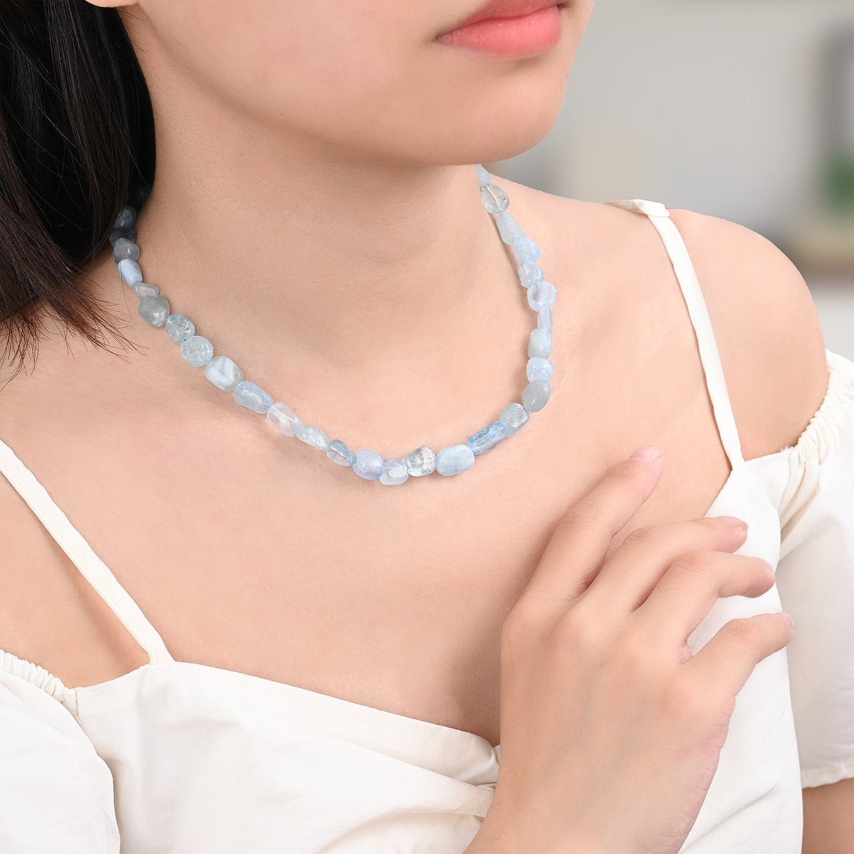 Serenity Aquamarijn Ketting