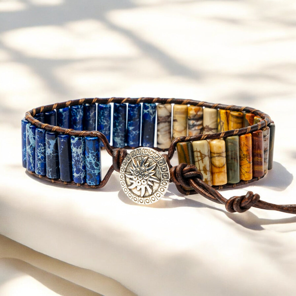 Heren Warrior Jasper Armband