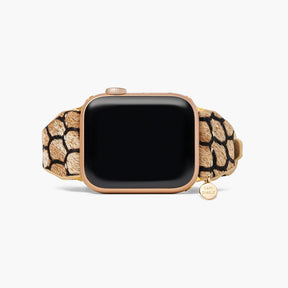 Midnight Scales lederen Apple Watch band