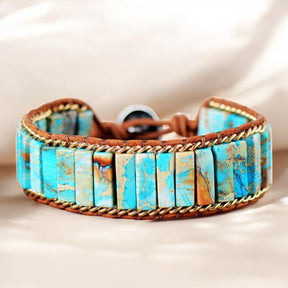 Turkooise Jaspis Energie Armband