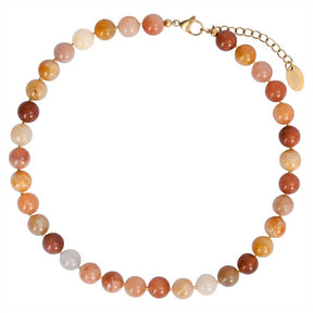 Gouden Zonsteen Choker Ketting