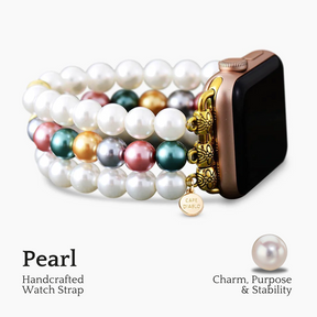 Pearl Garden Stretch Apple Watch-bandje