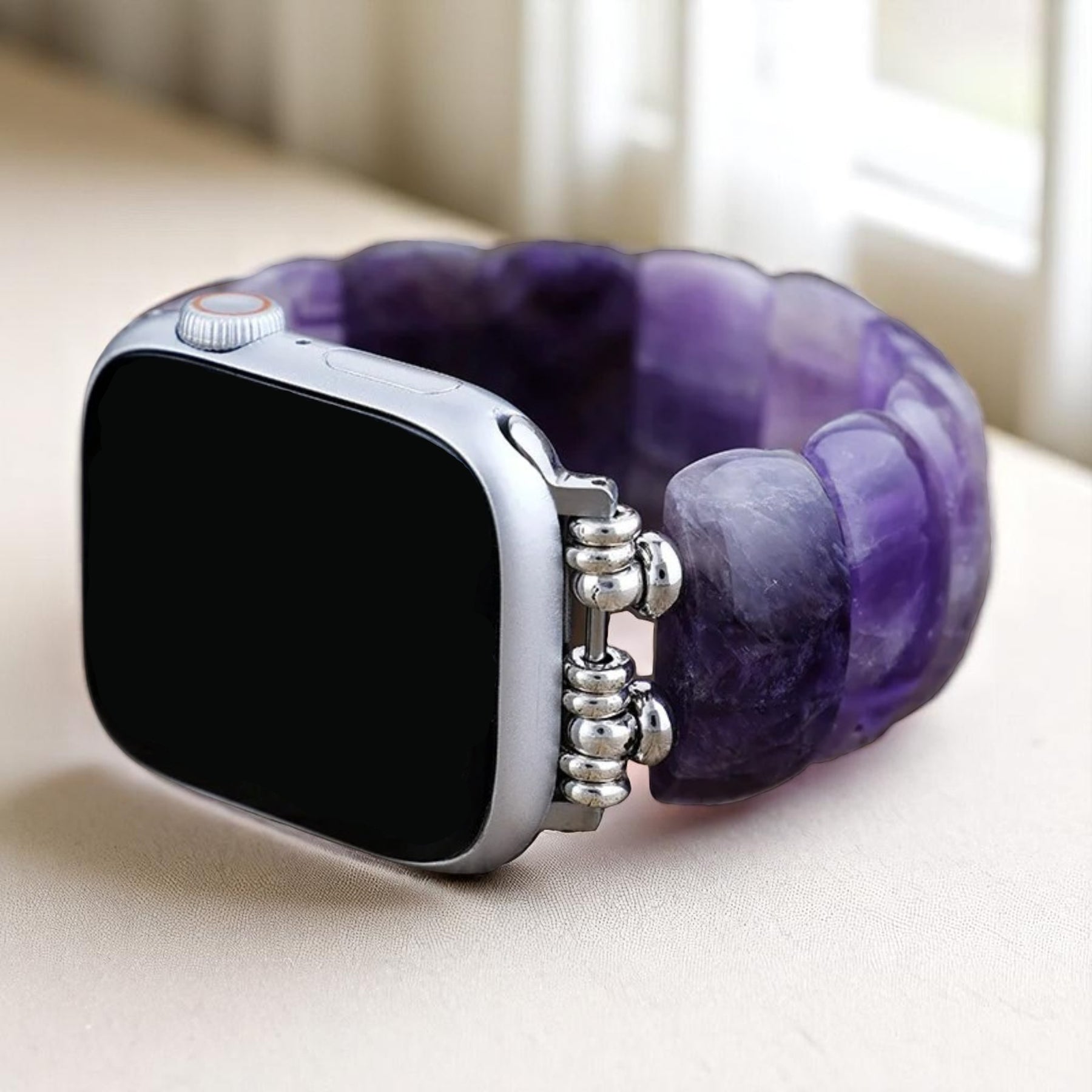 Intense Jasper Glimmer Stretch Apple Watch-band
