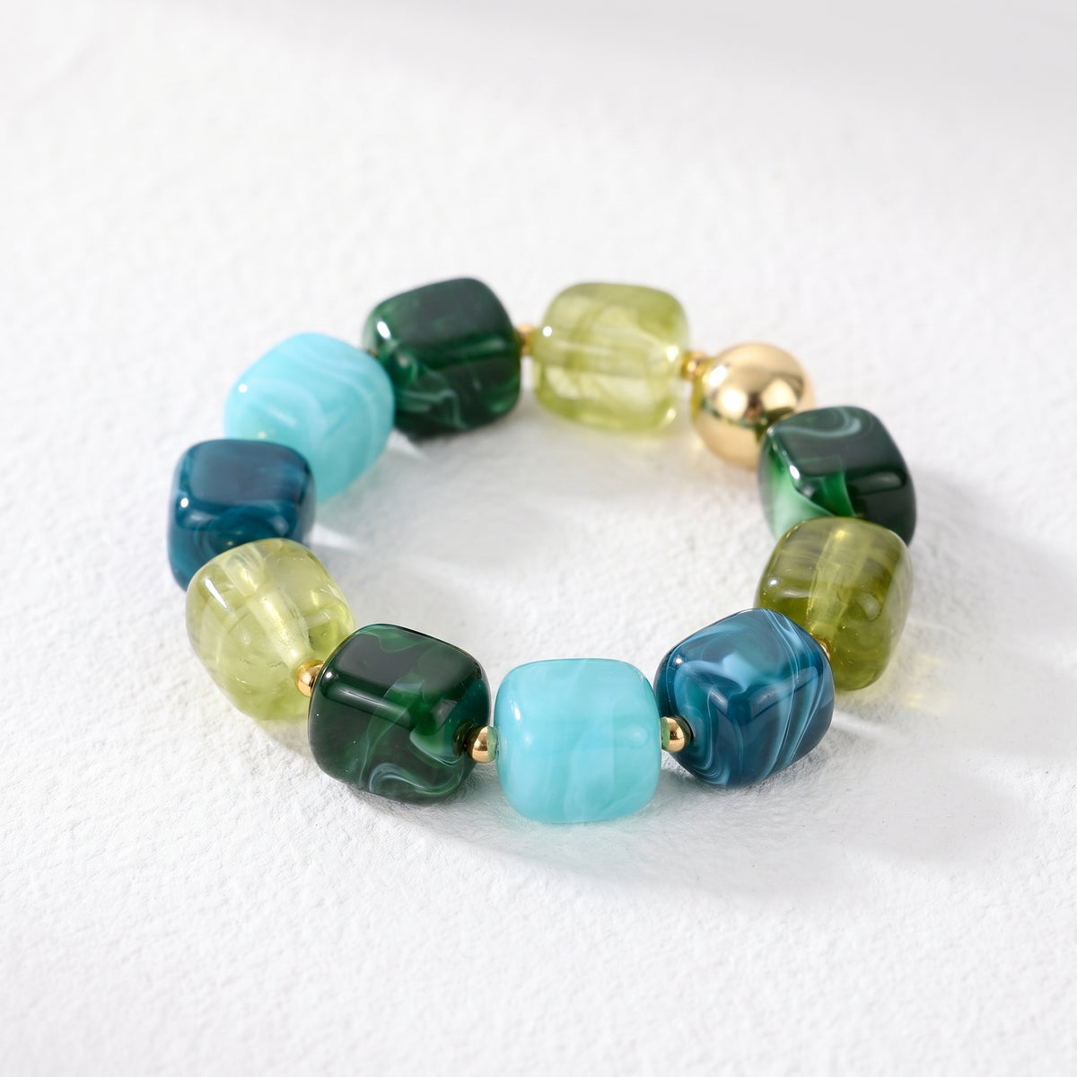Gemengde grove armband Verdant Tide