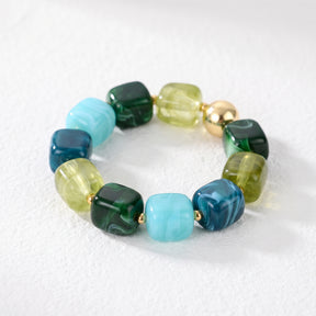 Gemengde grove armband Verdant Tide