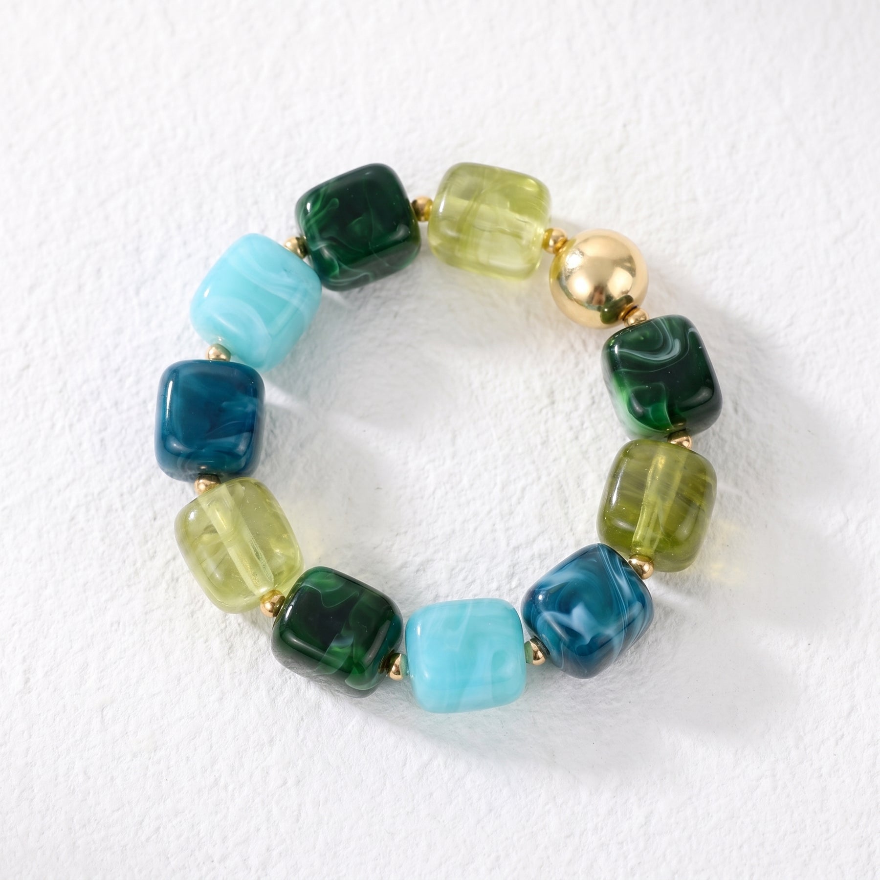 Gemengde grove armband Verdant Tide