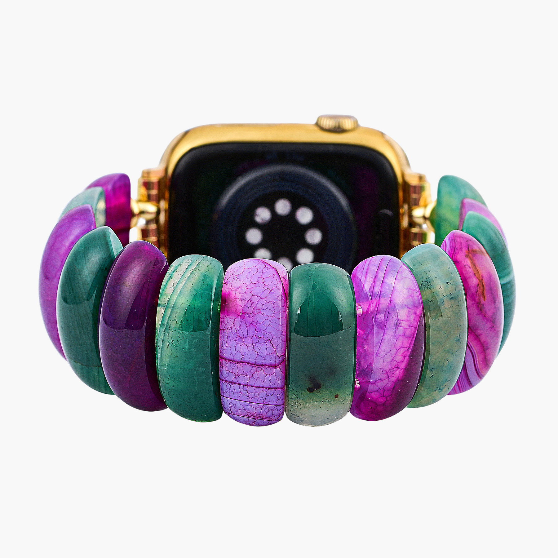 Bohemian Jewel Agate Stretch Apple Watch Band