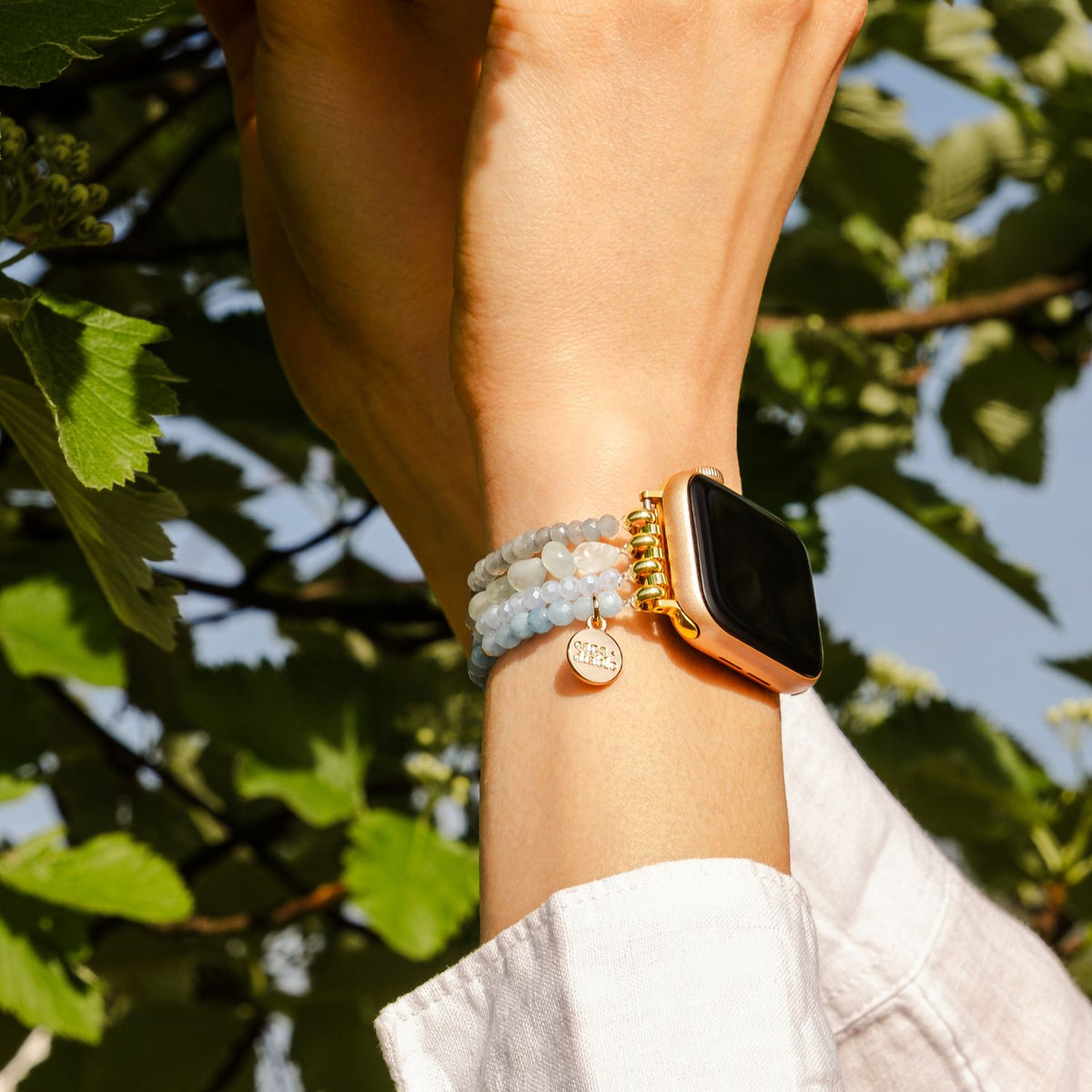 Aquamarijn Jade Sereniteit Apple Watch Band