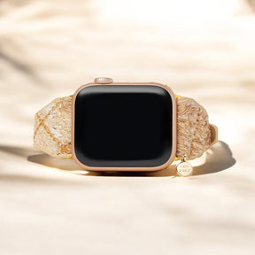Driftwood Hues Leren Apple Watch Bandje