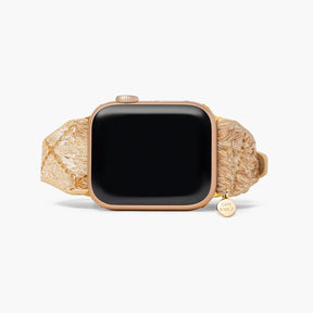 Drijfhout tinten lederen Apple Watch band