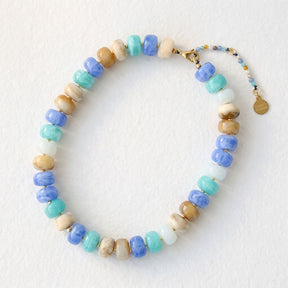 Stoere blauwe Coast-halsketting