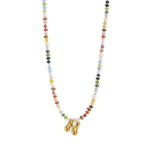 Multicolor bubbelletter ketting