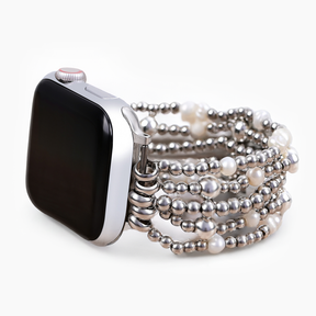 Goud en parel stretch Apple Watch bandje