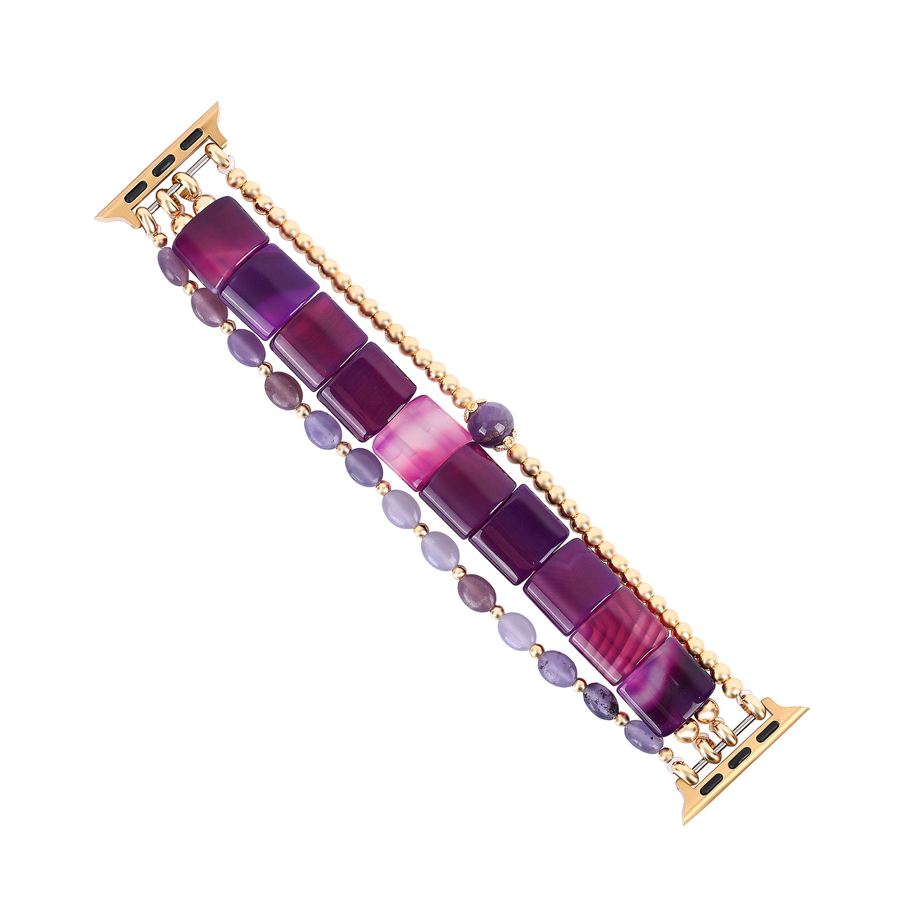 Violet Hour Amethist Stretch Apple Watch-bandje