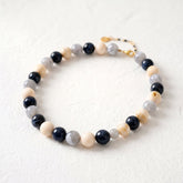 Chunky grijze kralenketting