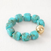 Turquoise Chunky-armband in de kleur Haven