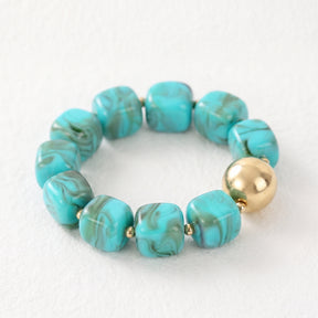 Turquoise Chunky-armband in de kleur Haven