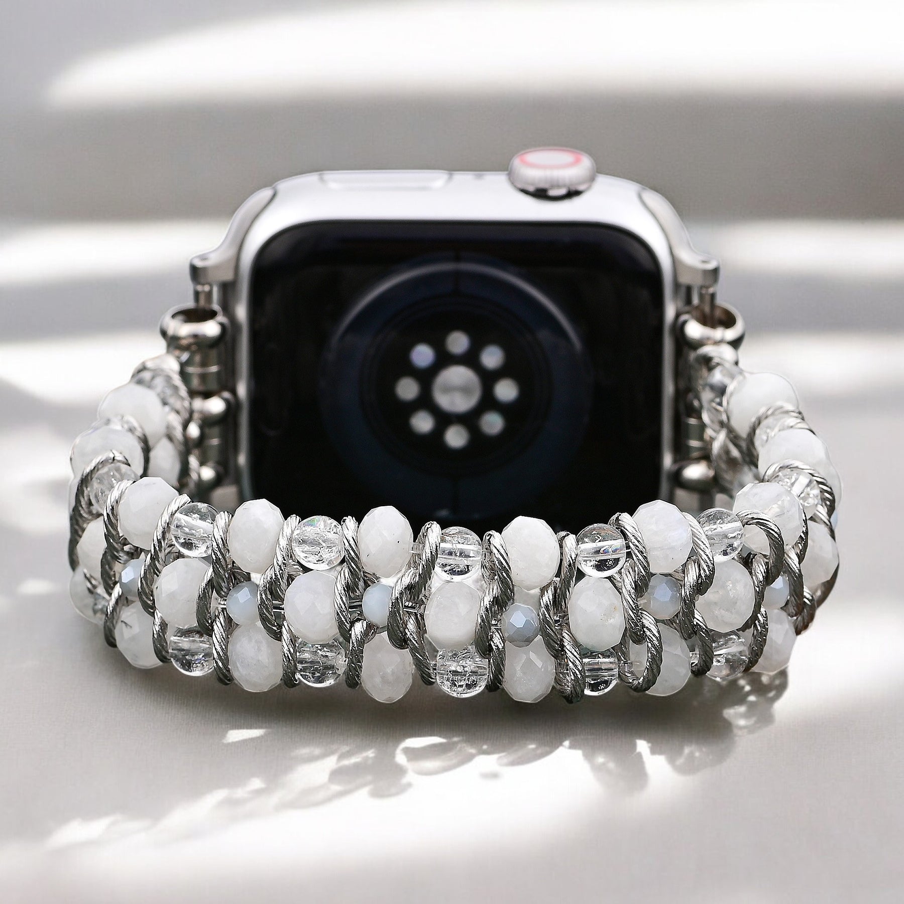 Moon Mirage Gevlochten Rekbare Apple Watch Band