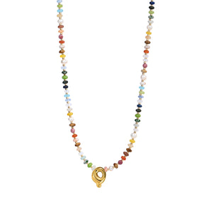 Multicolor bubbelletter ketting