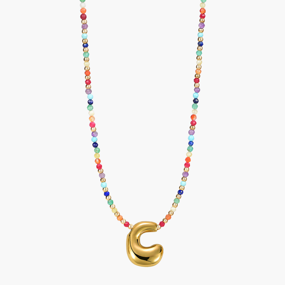 Rainbow Bubble Initial Ketting