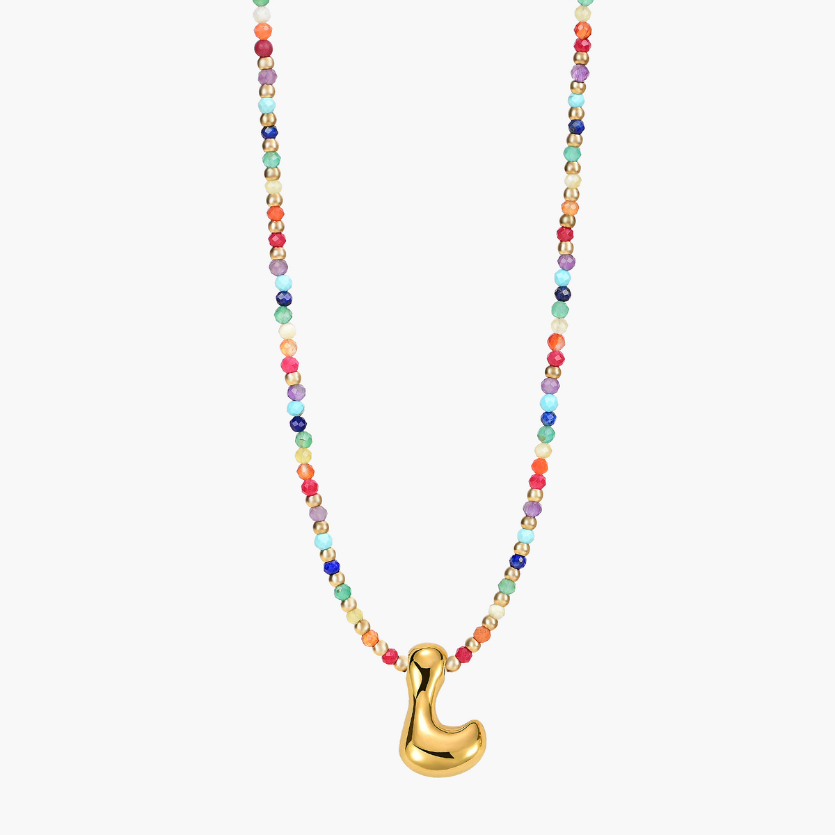 Rainbow Bubble Initial Ketting
