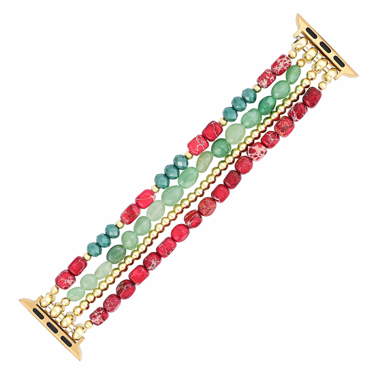 Evergreen Gouden Elegantie Kerst Apple Watch Band