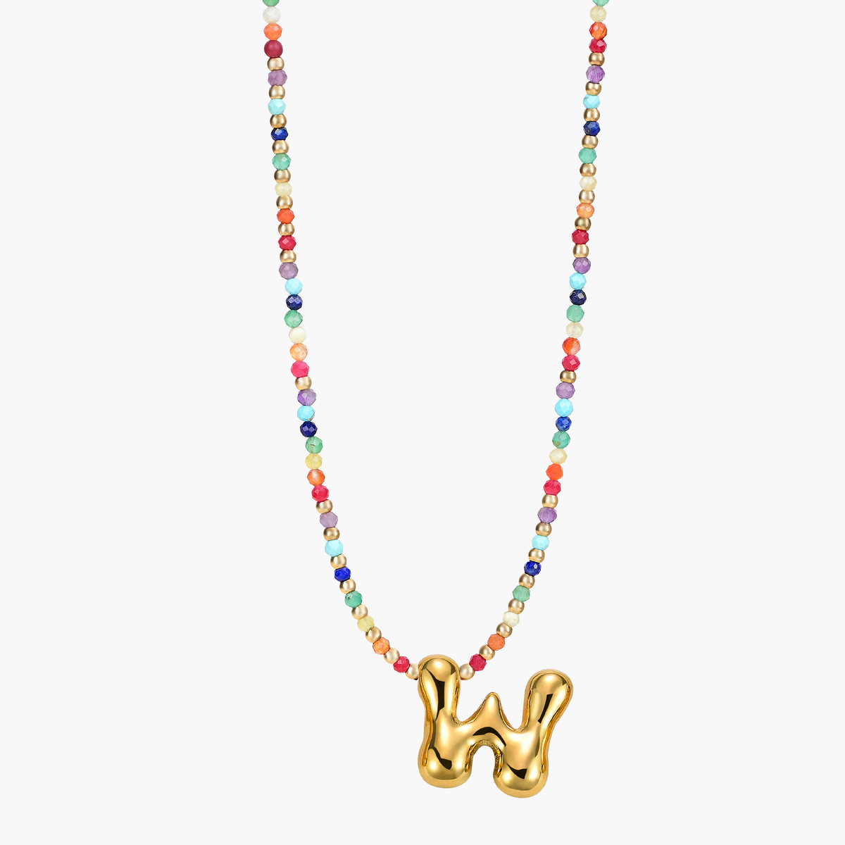 Rainbow Bubble Initial Ketting