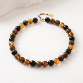 Chunky bruine kralenketting