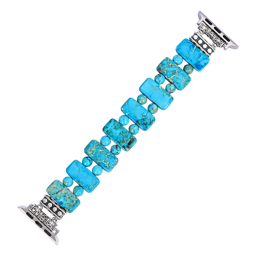 Serenity Turquoise Stretch Apple Watch Bandje