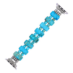 Serenity Turquoise Stretch Apple Watch Bandje