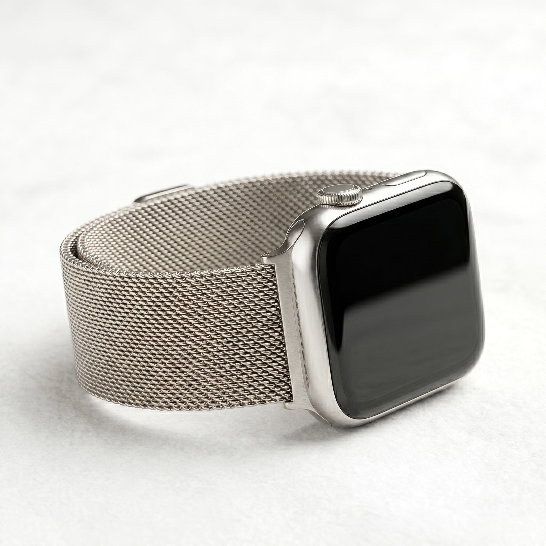 Platina stalen luxe Apple Watch bandje