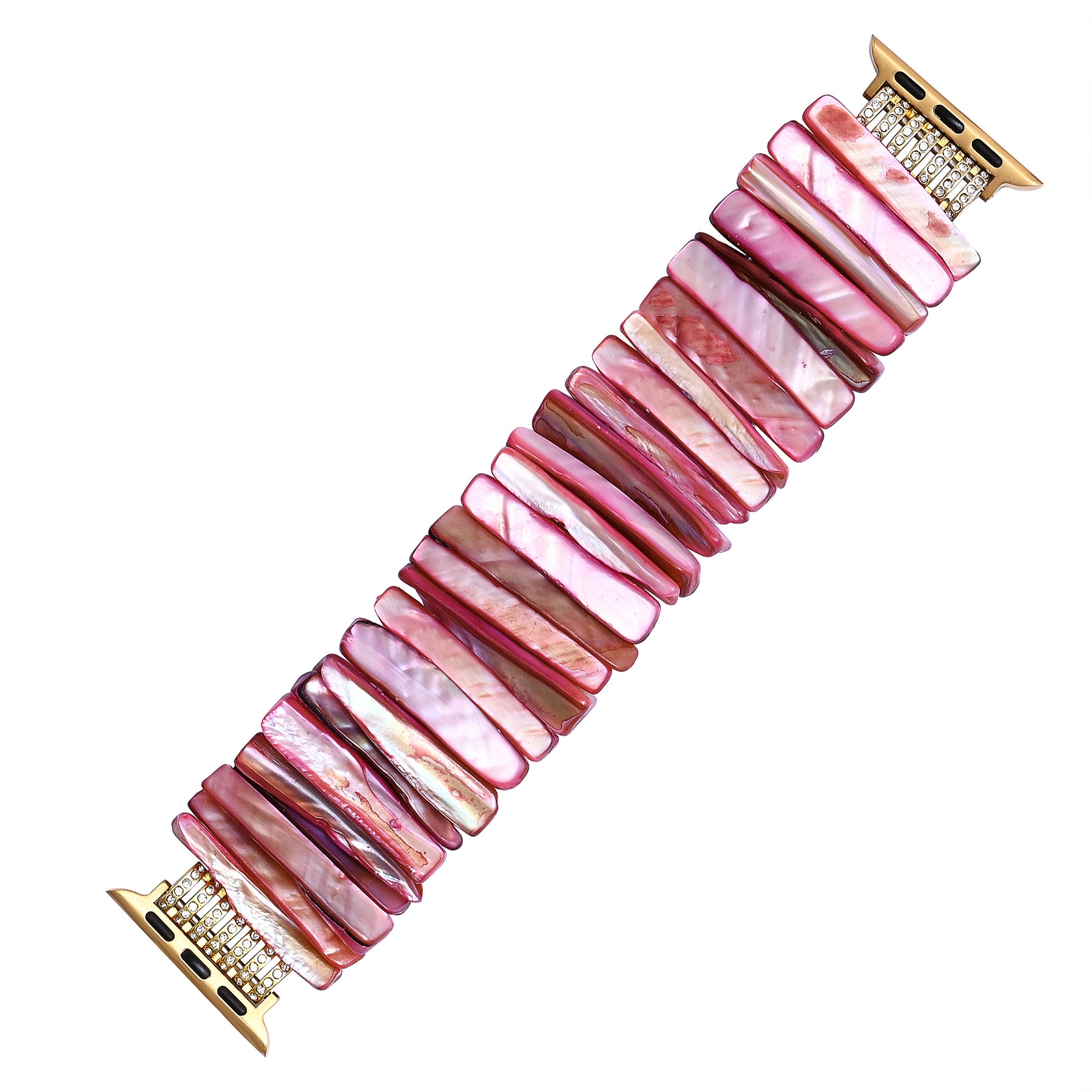 Imperial Orchid Shell Stretch Apple Watch Bandje