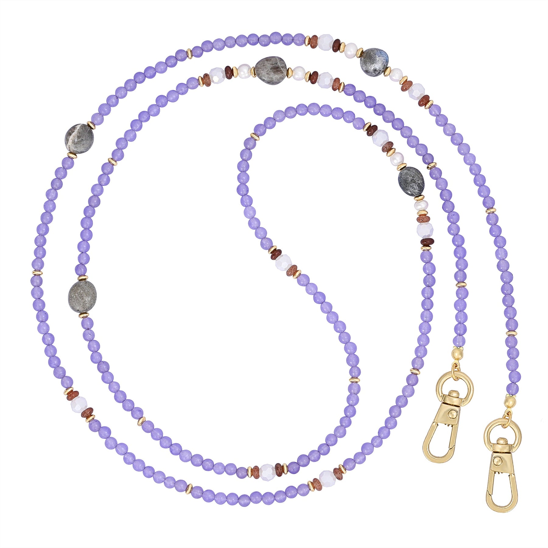 Lavendel Labradoriet Telefoonketting