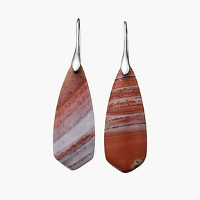 Intense Jasper Teardrop oorbellen