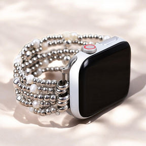 Glinsterende Parel Stretch Apple Watch Band