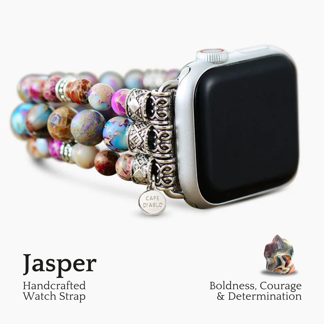 Intense Jasper Stretch Apple Watch-band