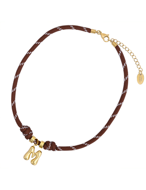 Gouden Bellenletter Touwketting