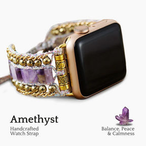 Majestueuze Amethist Apple Watch -band