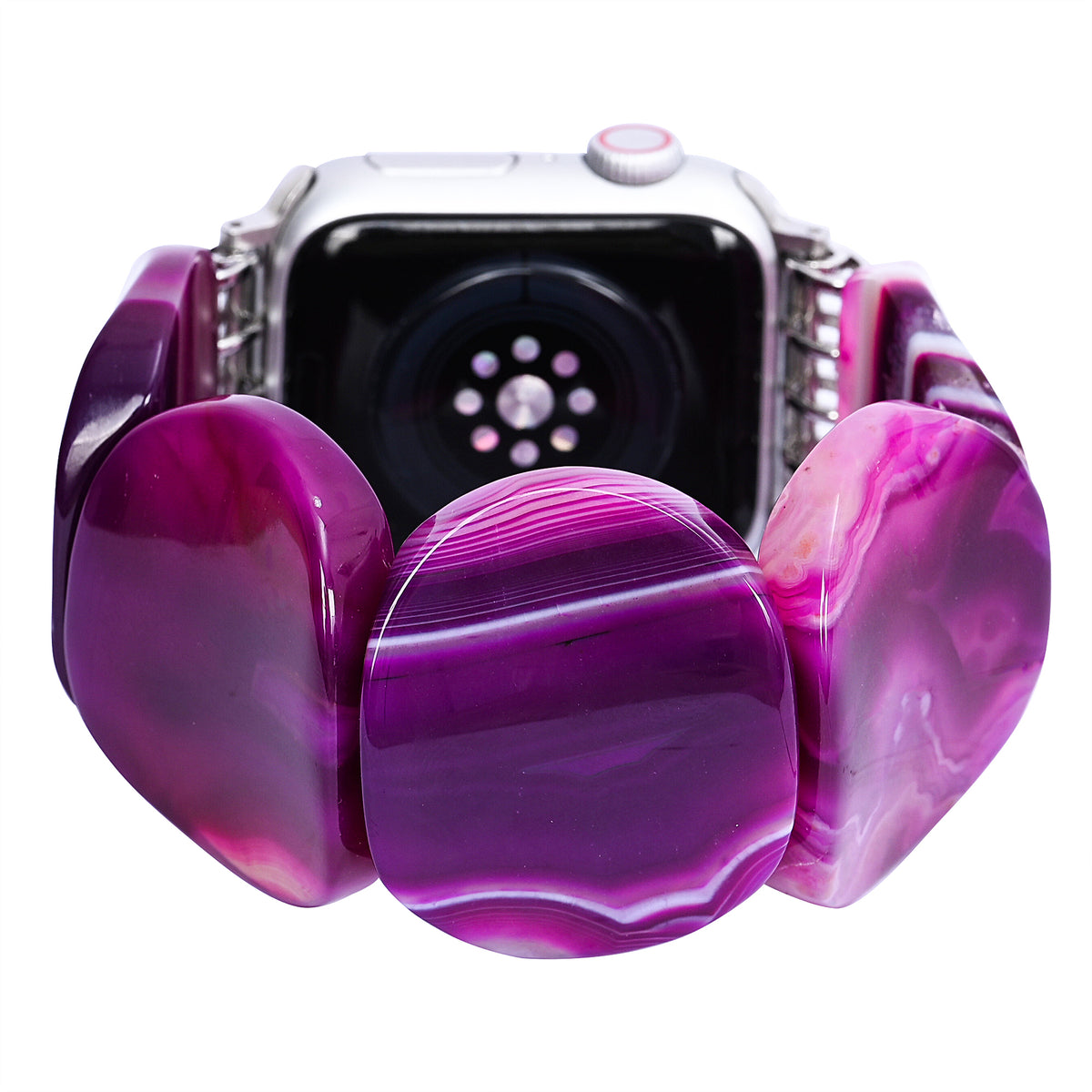 Mystic Plum Agaat Rekbare Apple Watch Band
